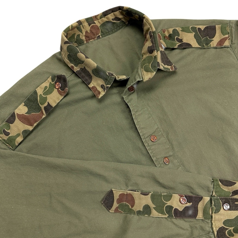 Vintage West‎ Cal 45 Men's L Camouflage Button Down Long Sleeve Shirt Hunting